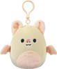 Squishmallows 3.5 Inch Clip-On Plush Cream Bat (Meghan)