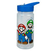 Super Mario 500ml Drinks Bottle with Flip Up Dispenser Blue