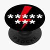 PopSockets PopGrip Extendable Grip for Phones Custom 8 Stars Black