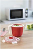 Xavax Microwave Pot with Lid Red Fast and Convenient Cooking in the Microwave