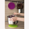 Xavax Silicone Pot Coaster and Heat Proof Mitt Twin Pack Purple and Green 18cm