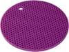 Xavax Silicone Pot Coaster and Heat Proof Mitt Twin Pack Purple and Green 18cm