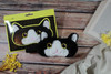 Cute Plush Cat Sleep Eyemask Black and White Cat