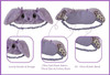 Cute Plush Bunny Sleep Eyemask Purple Bunny Rabbit