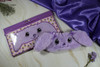 Cute Plush Bunny Sleep Eyemask Purple Bunny Rabbit