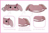 Cute Plush Bunny Sleep Eyemask Pink Bunny Rabbit