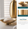 3 Piece Bathroom Accessory Set, Soap Dispenser, Dish and Tumbler 4 Styles