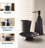 3 Piece Bathroom Accessory Set, Soap Dispenser, Dish and Tumbler 4 Styles