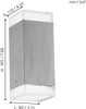 EGLO LED Stainless Steel Outdoor Wall Light TABO-LED 93364