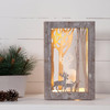 Christmas Wooden Illuminated LED Decoration with Reindeer and Trees