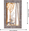 Christmas Wooden Illuminated LED Decoration with Reindeer and Trees