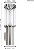 Eglo Stainless Steel Outdoor Wall Light Bubble Effect with Steel GU10-LED 94127
