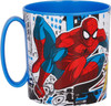 Spiderman 350ml Plastic Mug Microwave Compatible Blue