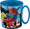 Spiderman 350ml Plastic Mug Microwave Compatible Blue