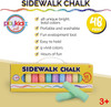 Playkidiz 48 Piece Sidewalk Pavement Chalk Garden Games - Assortment of Colours Playkidiz 48 Piece Sidewalk Pavement Chalk Garden Games - Assortment of Colours