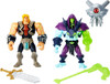 MOTU Battle For Eternia He-Man Vs Chaos Energy Skeletor Action Figure 2pk