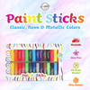 Paint Sticks, Twistable Crayon Paint Sticks, Mess-Free  Poster Paint, 30 Pieces