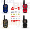 Walkie Talkie-Long Range up to 3.5 Miles (5.6km) 4 Interchangeable Face Plates