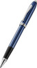 Cross Townsend Rollerball Pen Engraved Diamond Pattern Translucent Blue Cobalt
