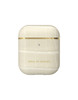 Ideal of Sweden Hard Case Cream Beige Croco for Apple Earbud Generation 1 and 2