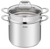 Tefal Ultimum 22cm Stainless Steel Induction Pasta Pot 5.9 litres with Glass Lid