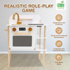 Wooden Contemporary Play Kitchen for Children, Oven Hotplate, Sink and Tap