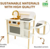 Wooden Contemporary Play Kitchen for Children, Oven Hotplate, Sink and Tap