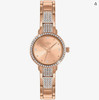 Spirit Ladies Rose Gold Plated Stone Set Case and Bracelet Watch