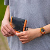 Tikkers Boy's Black & Orange Football Analogue Quartz Watch, Necklace and Wallet
