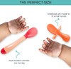40 X Grabease Baby and Toddler Self-Feeding Utensils Spoon and Fork Set Orange