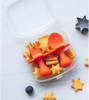 40 X Grabease Baby and Toddler Self-Feeding Utensils Spoon and Fork Set Orange