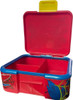 Spiderman Deluxe 3 Compartment Sandwich Lunch Box Red /Blue