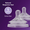 Philips Avent Natural Response Bottle 2 Teats  Flow 5 for 6+ Months (SCY965/02)