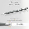 Cross Bailey Light Polished Grey Resin Fine Point Rollerball Pen