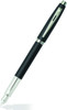 Sheaffer 100 Gloss Black Fountain Pen Medium with Chrome Trim