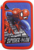 Spiderman 45 Piece Triple Compartment Triple Zip Filled Pencil Case