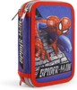 Spiderman 45 Piece Triple Compartment Triple Zip Filled Pencil Case