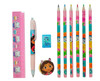 Gabby's Dollhouse 12 Piece Bumper Stationery Set with Reusable Bag
