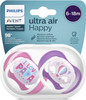 Ultra Air Philips Avent Dummies for 6 to 18 Months Orthodontic and BPA Pack of 2