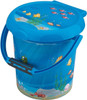 Rotho Babydesign Ocean StyLe! Nappy Bin, Holding Ring for Nappy Bags, 11 Litre