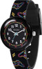 Tikkers Kids Black Printed Gamer Strap Analogue Quartz Time Teacher Watch