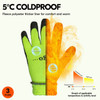 Vgo 3 Pairs Foam Latex Coated Gardening and Work Gloves Orange, Black, Green