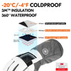 High Dexterity Goat Leather Ski Gloves Thinsulate Touch Screen Waterproof Large