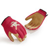 Cute Bunny Rabbit Kids Garden Gloves with Synthetic Palm Blue or Red