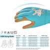 Cute Bunny Rabbit Kids Garden Gloves with Synthetic Palm Blue or Red