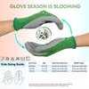 Kids Garden Gloves in Small Sizes for Ages 3 Years and Up Green Bamboo Panda