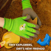 Kids Bumble Bee Small Garden Gloves Green, Blue or Pink