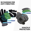 Safety Work Gloves for Builders, Gardening, and Light Duty Mechanics Large