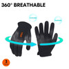 Safety Work Gloves for Builders, Gardening, and Light Duty Mechanics Large