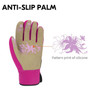 Ladies Heavy Duty Faux Leather Thornproof Gardening Gloves Green or Pink